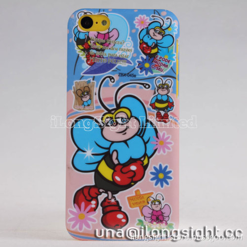 Cartoon Bee Plastic Case for iPhone 5C